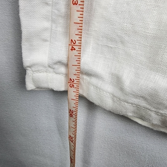 NWT J Jill White 100% Linen Wide Leg Pants Size 2X - Picture 4 of 6